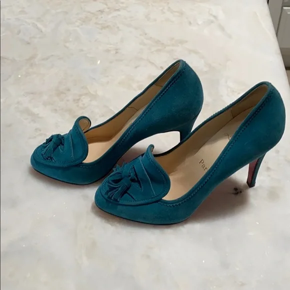 Christian Louboutin Steva Suede Tassel Pumps